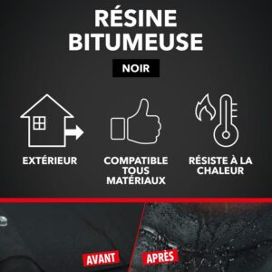 Alternative view of SINTO — Résine bitumineuse anti-fuites noire 300 ml