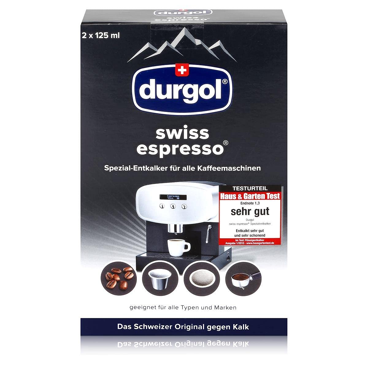 Durgol Lot de 4 bouteilles de détartrant spécial pour machine à espresso 125 ml – Image 3