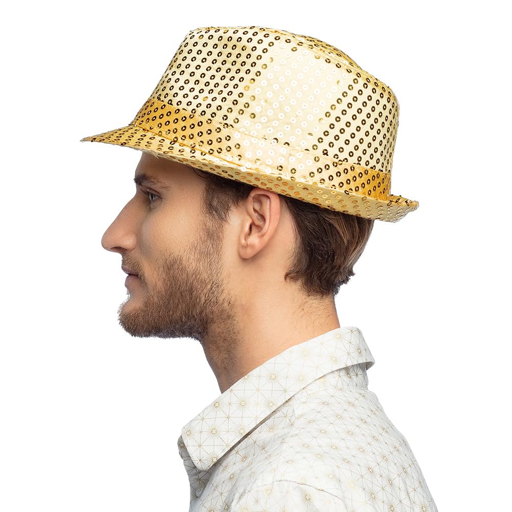 BOLAND — Chapeau à Paillettes Doré – Image 3