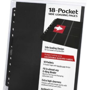 Ultimate Guard Album à 18 Pochettes à Ouverture latérale (Noir)