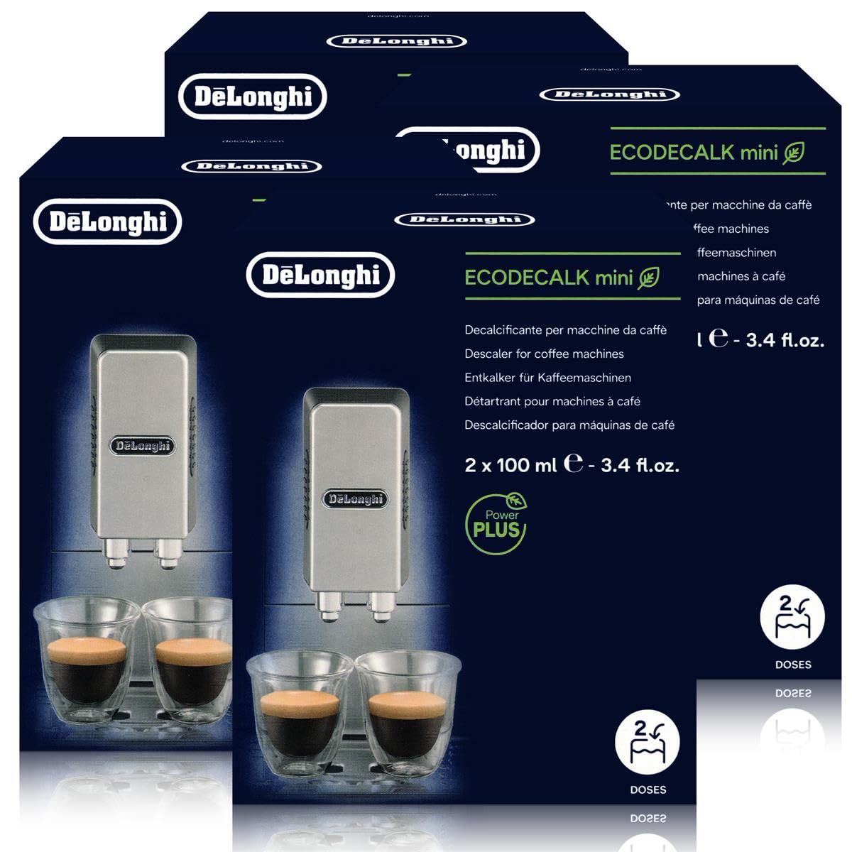 Delonghi Ecodecalk Lot de 4 détartrants 2 x 100 ml