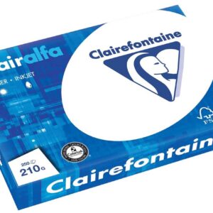 CLAIRALFA Ramette 250 Feuilles Papier 210g A3 420x297 mm Certifié PEFC Blanc