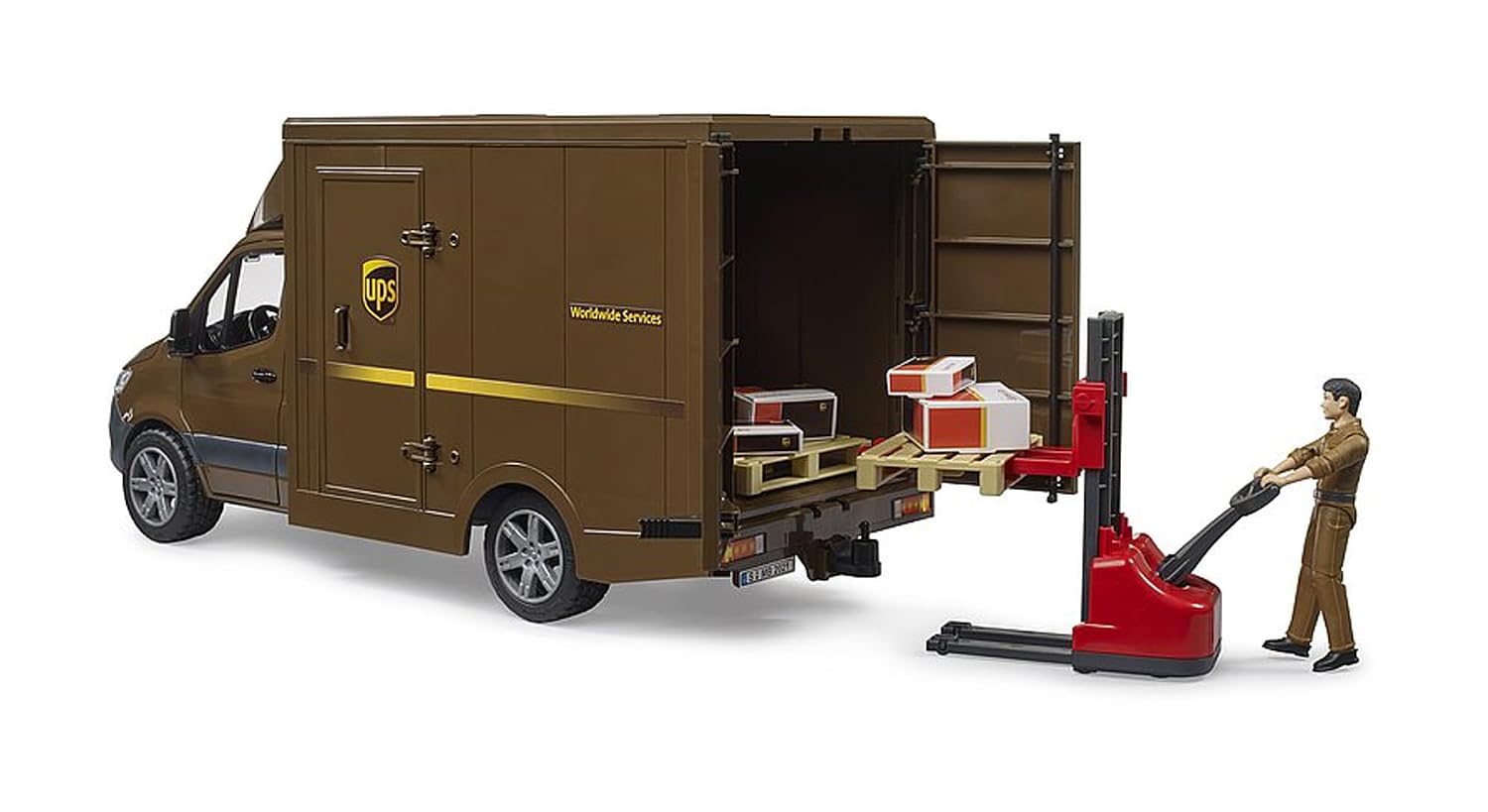 BRUDER Mercedes-Benz Sprinter UPS — Camionnette avec accessoires – Image 4