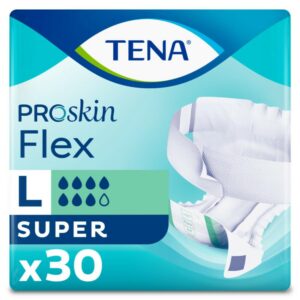 Tena - Tena Proskin Flex Super (Large) Lot de 30 serviettes d'incontinence
