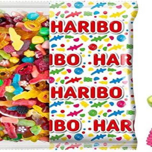 HARIBO - World Mix - Assortiment De Bonbons - Tétines, Crocos, Dragibus & Plus - Sans Colorants Artificiels - Sachet Vrac 2 kg