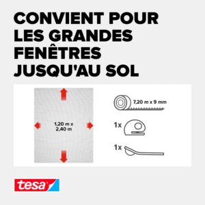 Alternative view of TESA Insect Stop COMFORT — Moustiquaire anthracite 120x240 cm