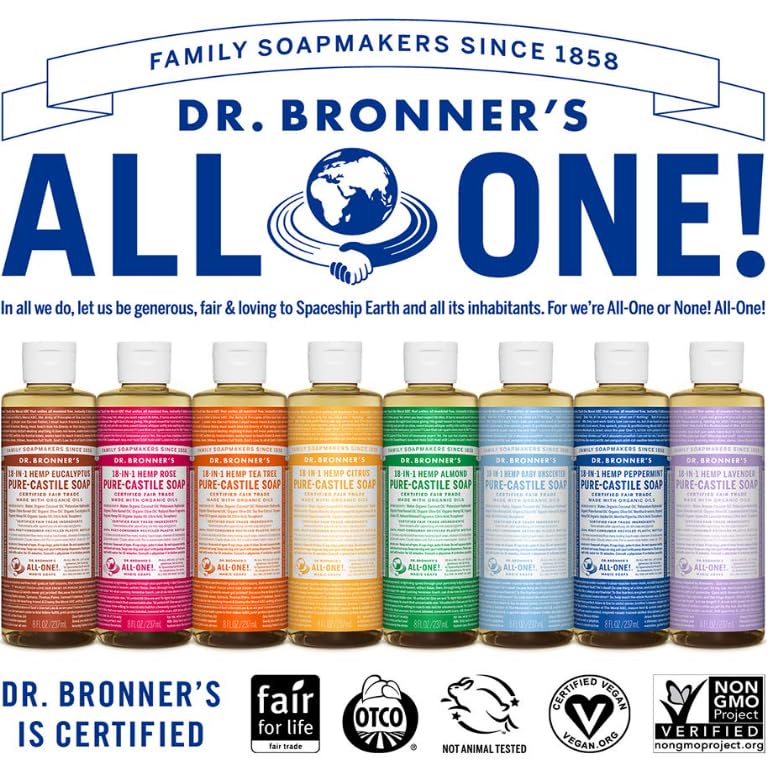 Dr. Bronner's Babé Savon de Castille aux ingrédients biologiques 240ml – Image 6