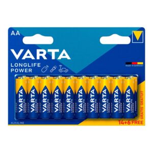 Lot de 20 Piles AA LR6 1.5V alcaline Varta High Energy 2023