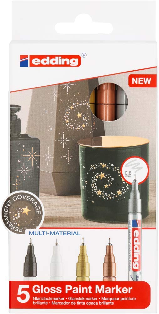 EDDING 780 — Set de 5 Marqueurs peinture brillante – Image 2