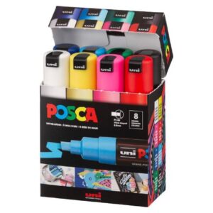 Posca PC8K/8 Boîte de 8 Marqueurs Assortis