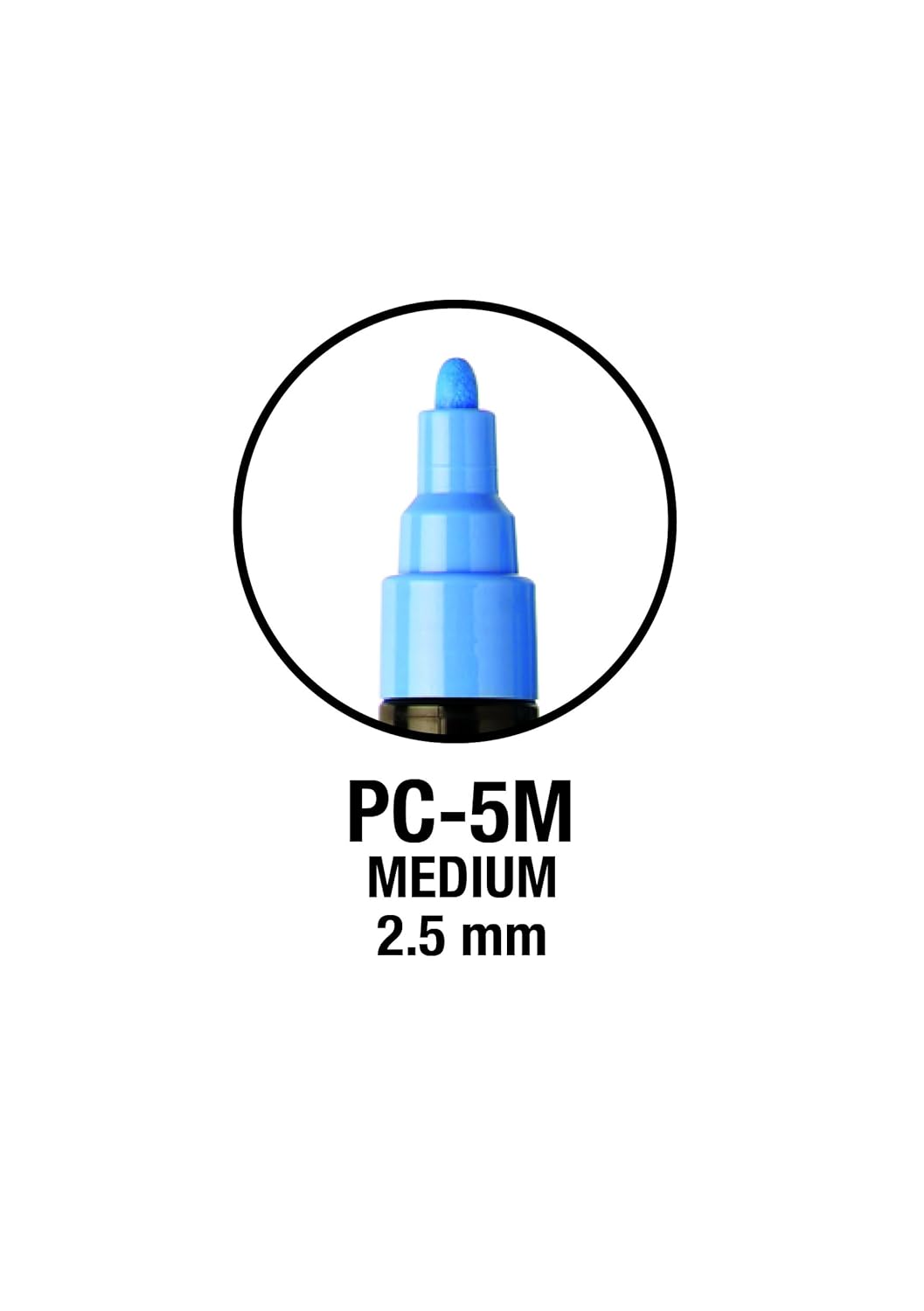 Posca 153544843 Lot de 8 Marqueurs peinture avec encre à base d'eau et pointe ogive 2.5 mm – Image 2