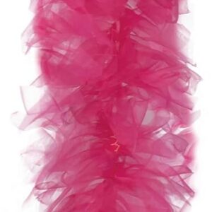 Alternative view of P'TIT CLOWN — Boa en organza 180 cm rose fuchsia