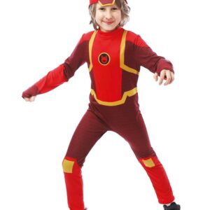 P'TIT CLOWN - Déguisement Enfant - Mixte - Pétronix Defenders™ - Licence Officielle - Combinaison et Casque Inclus (Rouge, 4/6 ans)