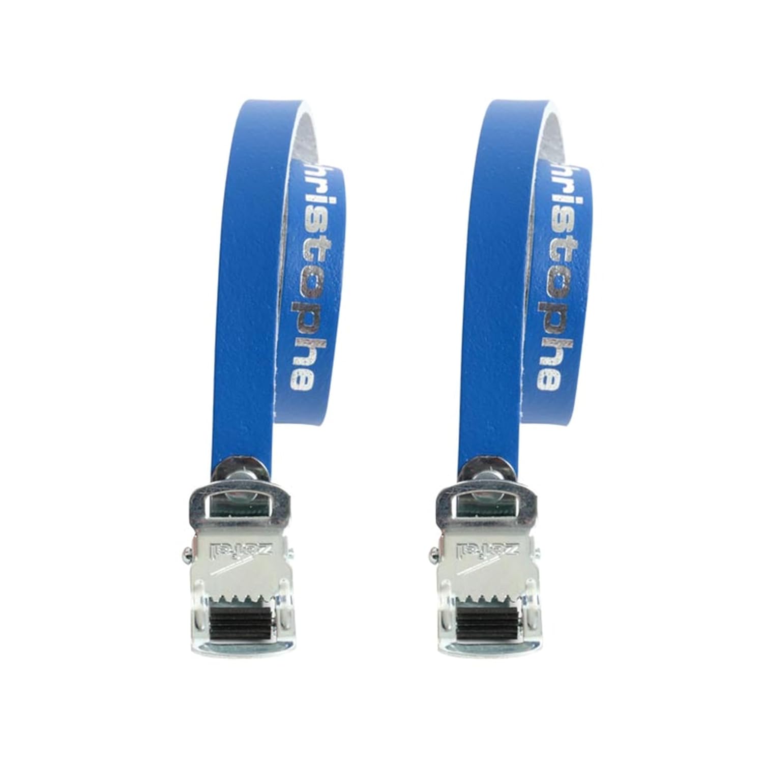 ZEFAL Christophe Leather Toe-Straps Lot de 2 Courroies cale-Pieds Mixte Adulte, Bleu, 370 mm