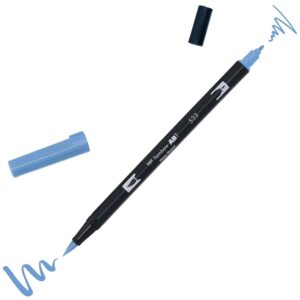 Tombow ABT-533 Feutre pinceau à 2 pointes Bleu Paon