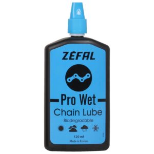 LUBRIFIANT VELO TRANSMISSION ZEFAL WET BIO LUBE POUR CONDITION HUMIDE OU BOUEUSE (BURETTE 125ml)
