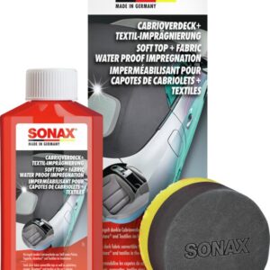 SONAX Imperméabilisant capotes cabriolets+Textiles (250 ML) protège et imprègne Tissus Tapis et Alcantara avec Effet Anti-salissures | Réf: 03101410