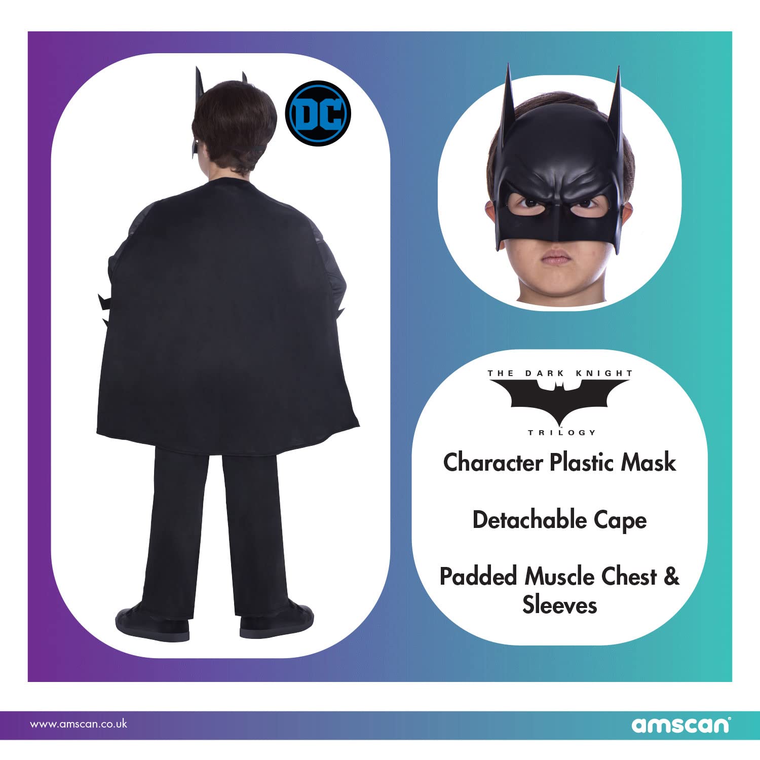 AMSCAN Batman Dark Knight — Costume classique 8-12 ans – Image 2