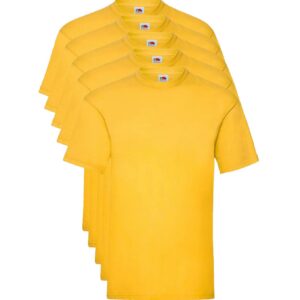 Fruit of the Loom Valueweight 5 Pack, T-Shirt Homme, Jaune (Sunflower 34), XX-Large (Taille Fabricant: 2 X-L)