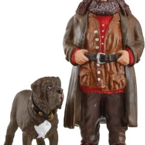 Schleich Harry Potter | Hagrid & Crockdur 42638 | Coffret avec Figurine de Hagrid & Chien | Figurines à Collectionner et Cadeau pour Enfants, Fans et collectionneurs | Dès 6 Ans | Coffret 2 pièces