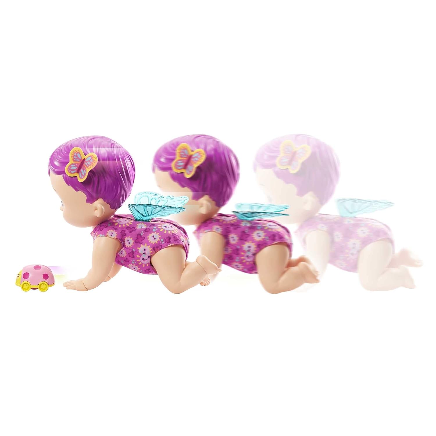 MY GARDEN BABY — Poupon Bébé Papillon 30 cm Rose 20 sons – Image 6