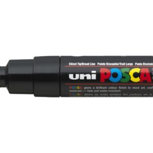 uni Posca PC8K Marqueur Large Pointe Largeur de ligne 8mm Noir 9002200 [Lot de 6]