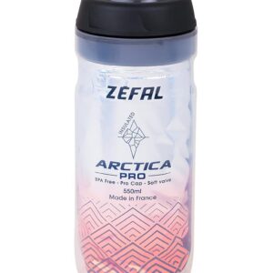 Zéfal 55 Arctica Pro-Bidon 550 et 750 ML-Gourde Vélo Isotherme-Inodore et Etanche Cyclisme, Rouge, 550 ML