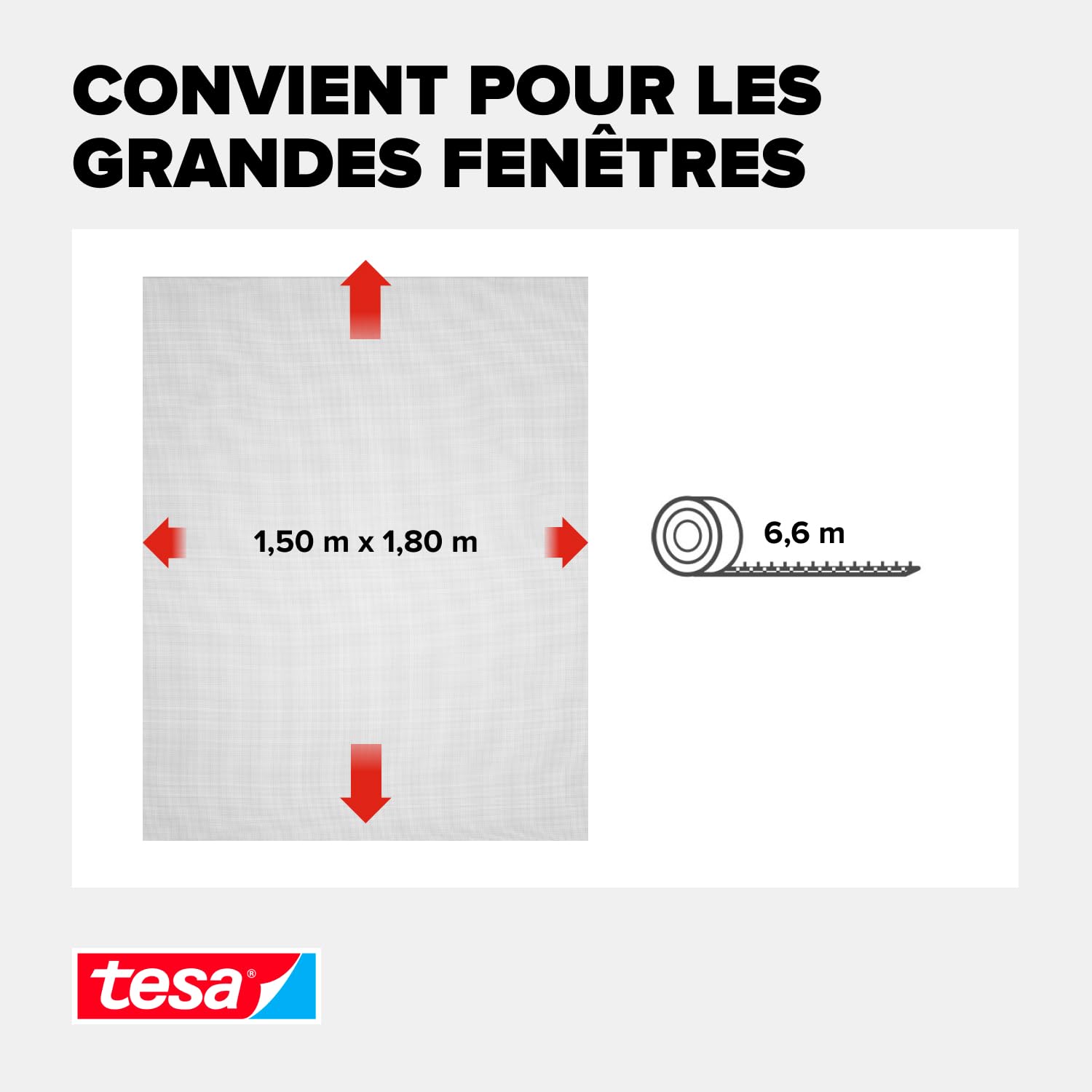 TESA Insect Stop Standard — Moustiquaire pour Fenêtres 150x180 cm – Image 2