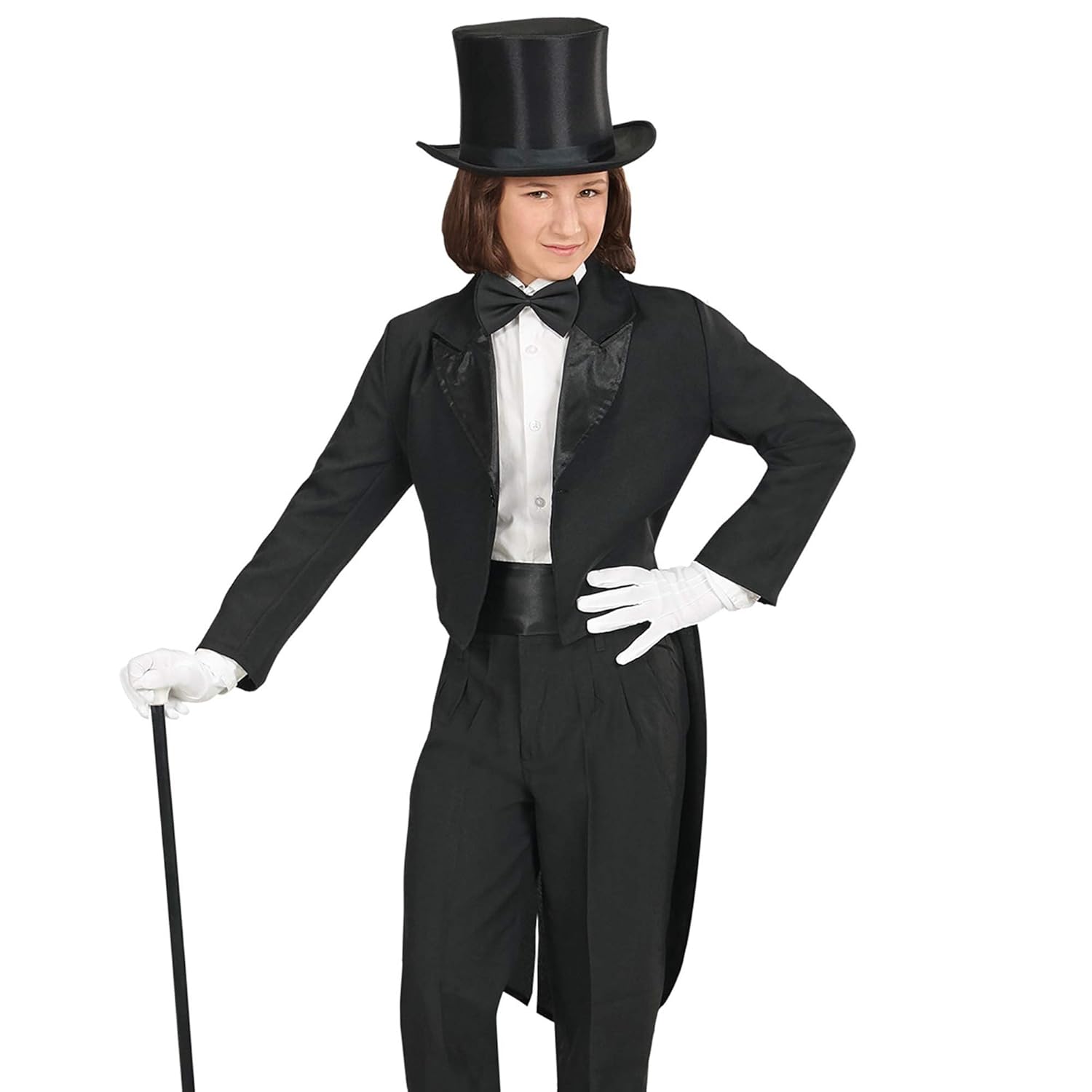 W WIDMANN MILANO Party Fashion - Costume enfant queue-de-pie, gentleman, noble, magicien, déguisements de carnaval