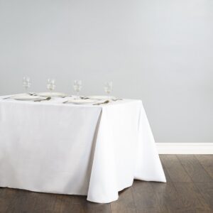 Nappe carrée Blanche Mate Anti-Tache 180x300 cm