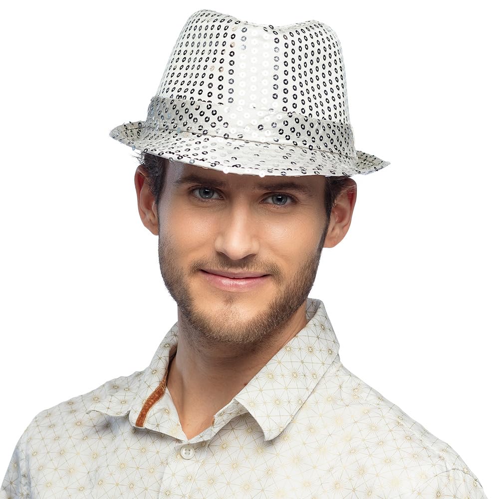 BOLAND — Chapeau à Paillettes Argenté – Image 2