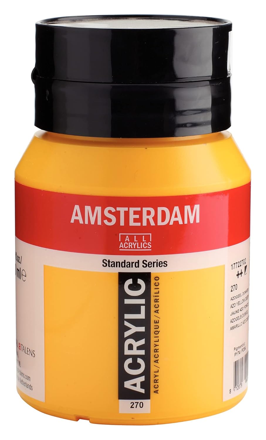 Amsterdam Standard Series Acrylique Pot 500 ml Jaune Azo Foncé 270 (17722702)
