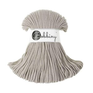 Bobbiny Corde Macramé Tressée Junior 3mm (Beige) 100m