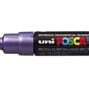Marqueur Posca Violet Métal - Pointe biseautée 8mm