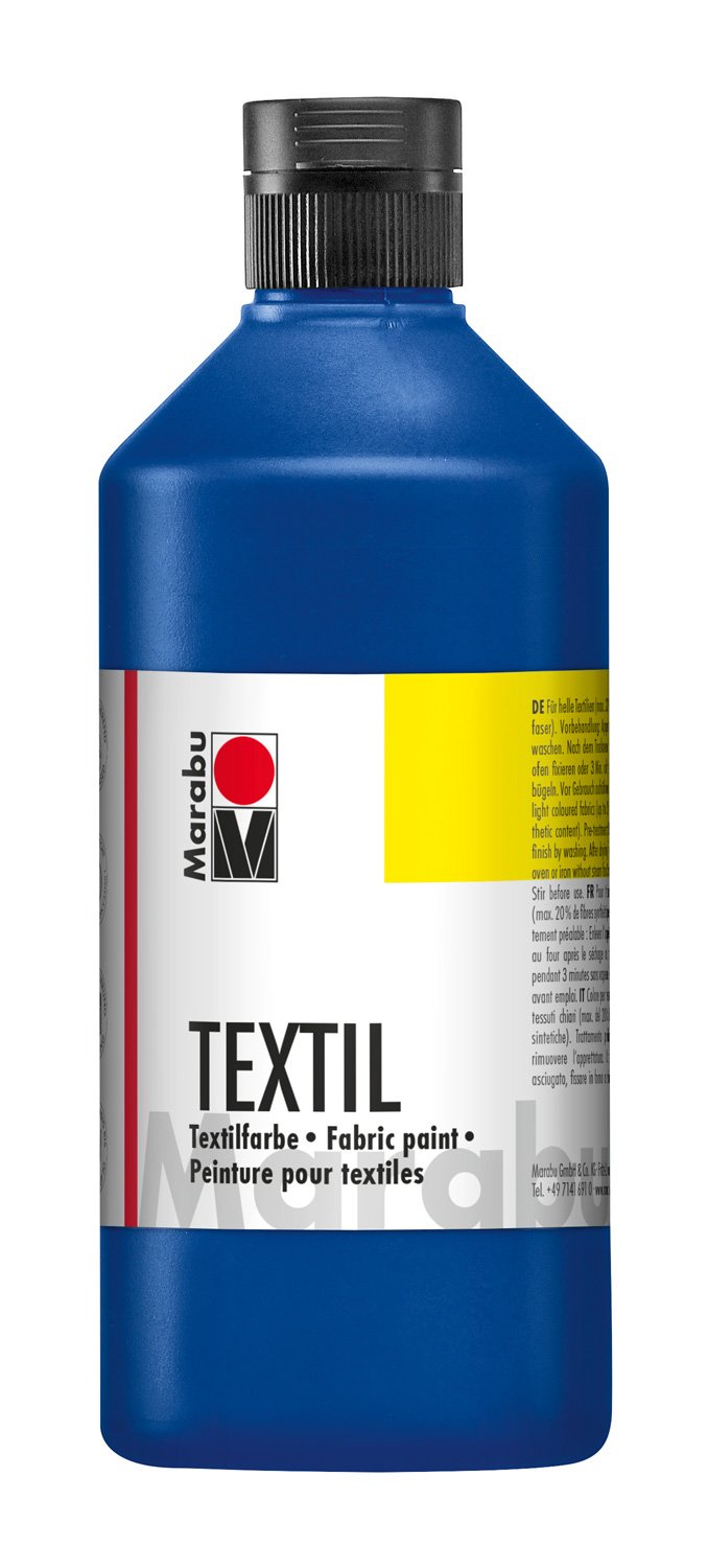 Marabu Kreativfarben 17160075073 Peinture pour Textile, 500 ml, Noir - Version Allemande