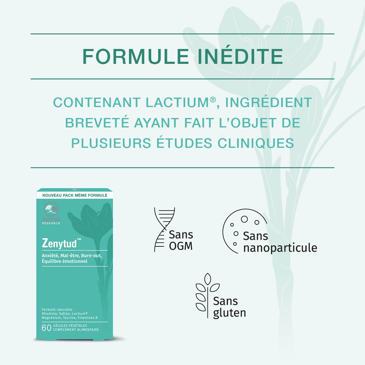 PHYTORESEARCH Zenytud — Complément alimentaire bien-être 60 gélules – Image 3