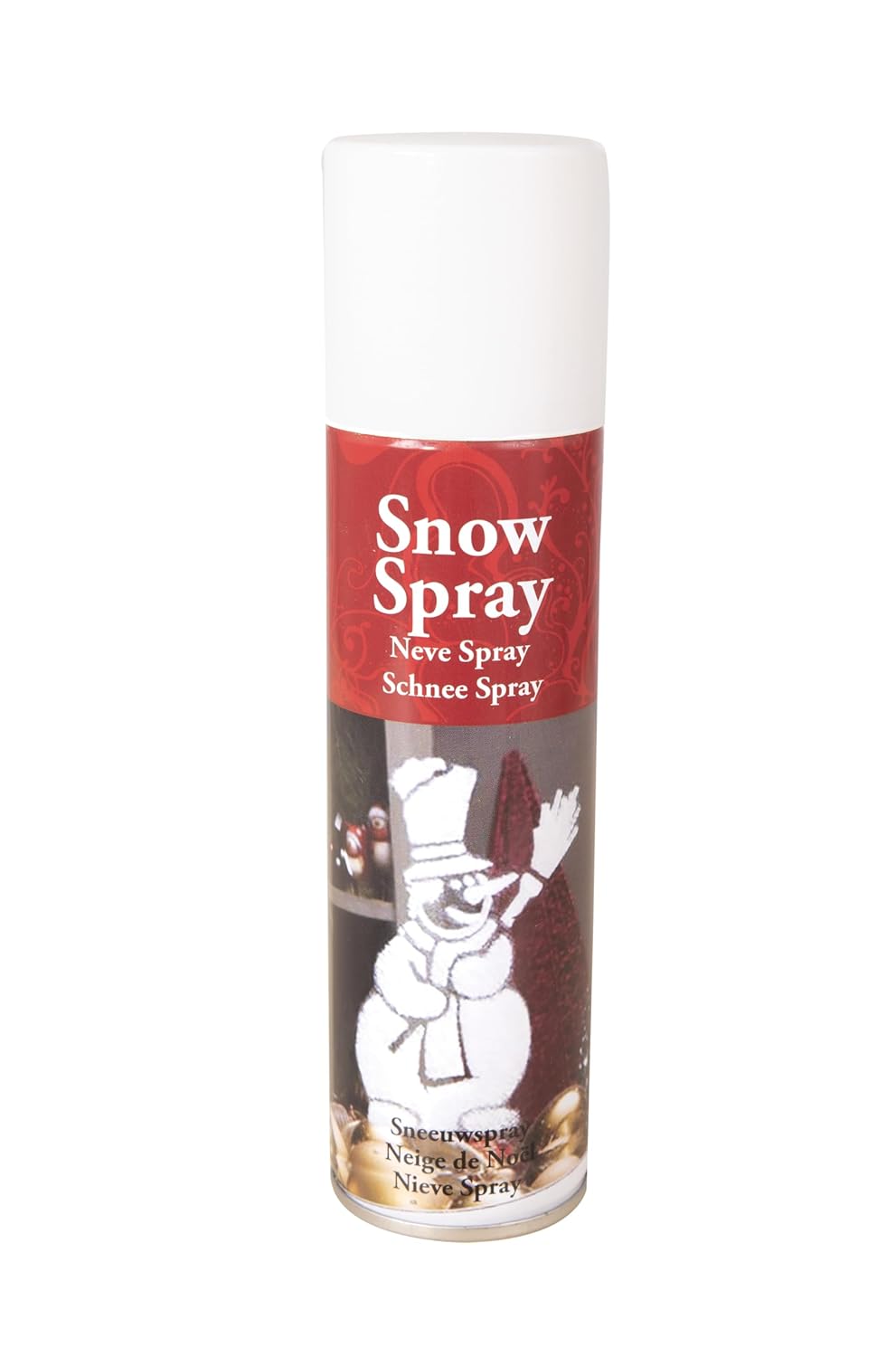 P'TIT CLOWN - Vaporisateur de Neige Artificielle - Snow Spray - Pour Décoration Noël, Christmas, Xmas - Idéal pour Différentes Surfaces Sapin, Couronnes de Portes, Fenêtres, Bois, Papier - 150 ml