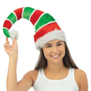 P'TIT CLOWN - Chapeaux de Noël Fantaisie - Bonnet de Noel - Adulte, Unisexe - Parfait pour Compléter Costume Fête de Fin d'Année, Christmas - Plusieurs Modèles - Taille Unique (Bonnet de lutin)