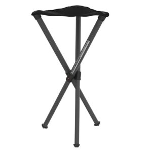 Walkstool - Modèle Basic - Noir - Tabouret Pliant 3 Pieds en Aluminium - Hauteur d'Assise 60 cm - Tabouret Pliable - Charge maximale 175 kg - Fabriqué en Suède
