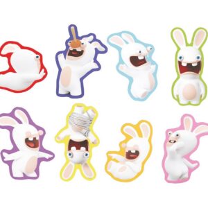 P’TIT CLOWN - Accessoires Décoration d’Anniversaire Enfant - Lapins Crétins™ - Licence Officielle - Assiettes, Gobelets, Serviettes, Confettis, Sachets, Cartes d’Invitation (Confetti de table x40)