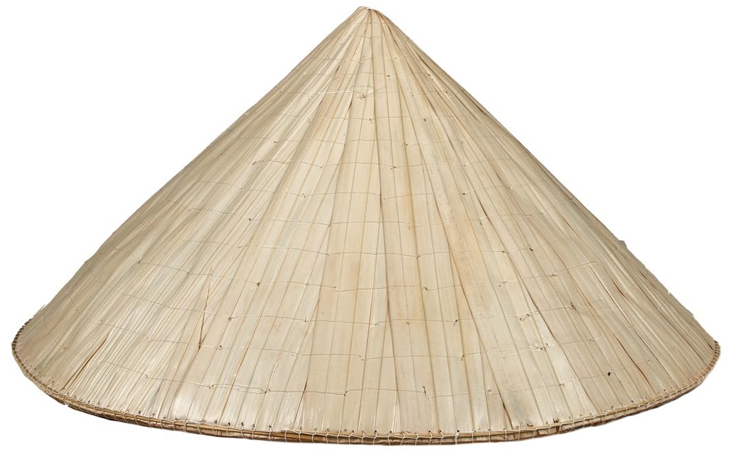 P'TIT CLOWN — Chapeau de Paille Vietnamien Adulte Beige – Image 5