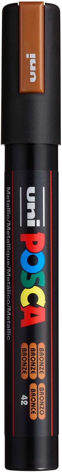 Uni-Ball marqueur gouache Posca (PC-5M), bronze