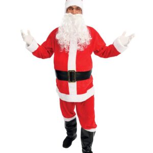 Alternative view of P'TIT CLOWN — Costume Père Noël effet velours (S-M)