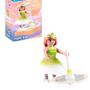 Playmobil 71364 Princesse et toupie Arc-en-Ciel - Princesse Magic - La toupie crée Un Arc-en-Ciel Quand Elle Tourne - Dès 4 Ans