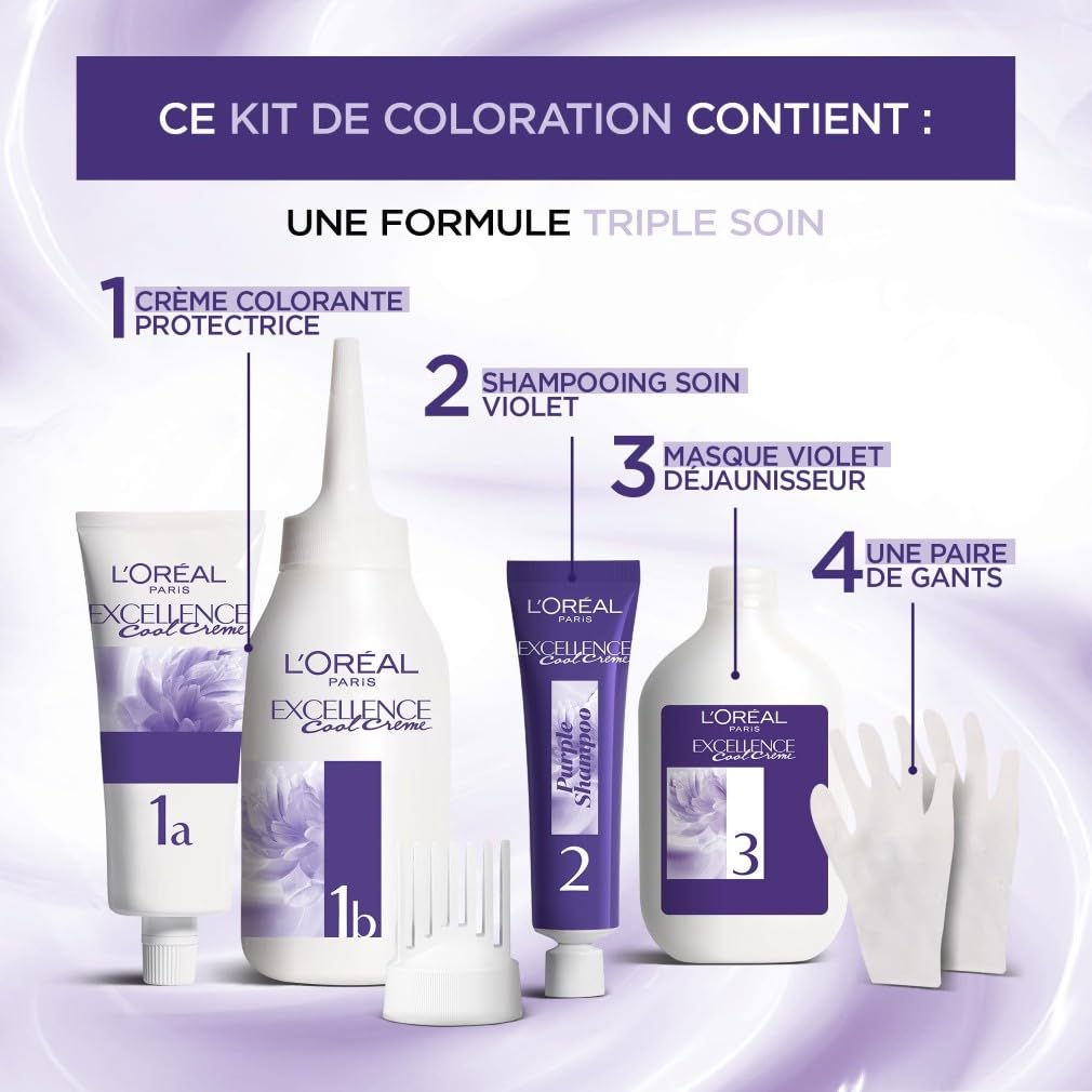L'ORÉAL PARIS Excellence Cool Crème — Coloration 7.11 Blond Cendré – Image 4