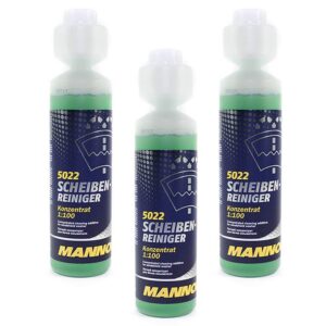 MANNOL Lot de 3 nettoyants concentrés pour vitres 250 ml