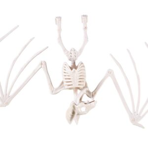 P'TIT Clown - 22239 - Squelette de Chauve-Souris en Plastique - 16 x 30 cm - Décoration Halloween Effrayante - Ambiance de Maison Hantée - Accessoire pour Fêtes et Décors Sinistres