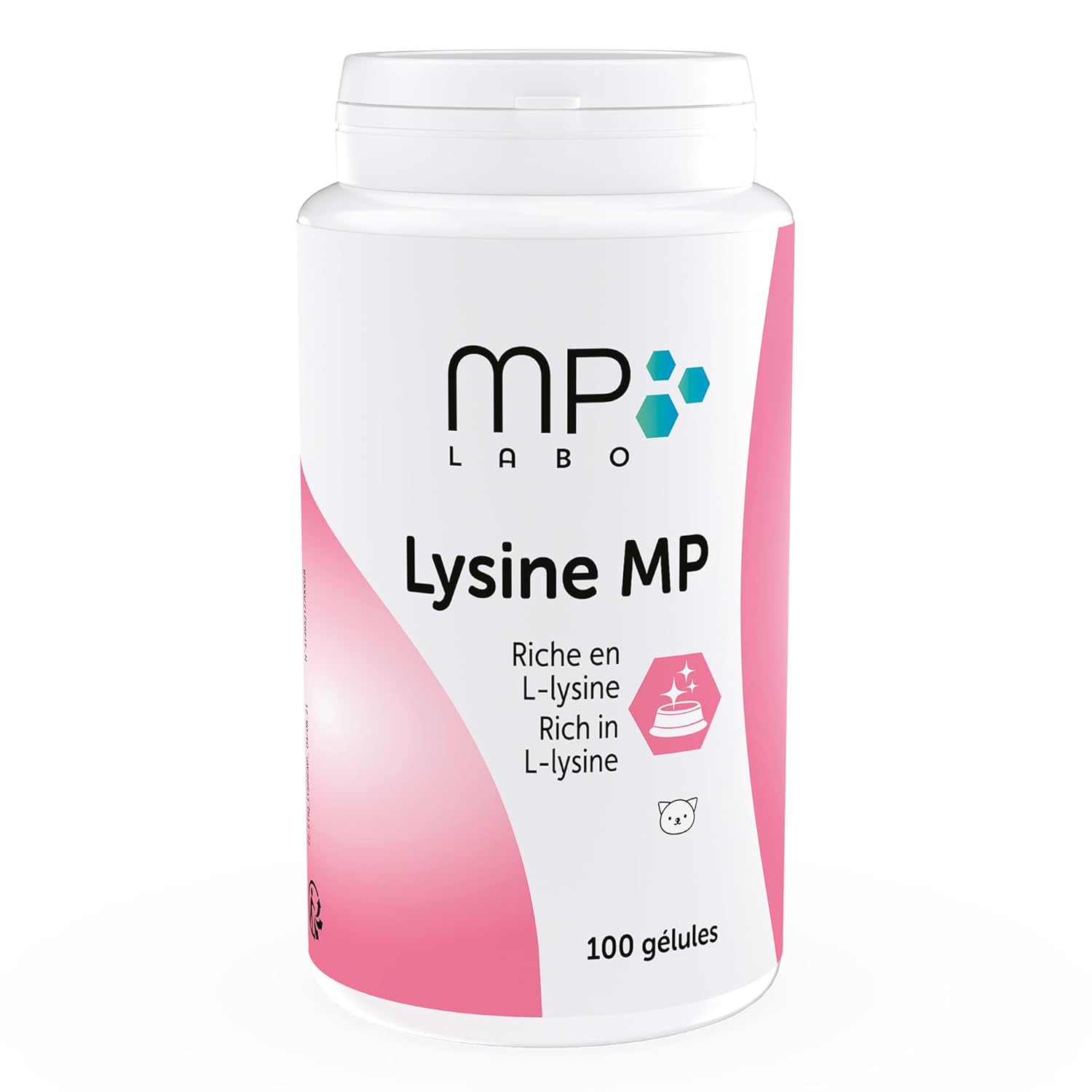 MP Labo Lysine MP 100 Gélules pour Chats et Chatons - Riche en L-Lysine