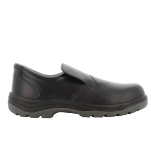SAFETY JOGGER S3 Chaussures de Sécurité Hommes avec Embout en Acier 36 EU – X0600 - Chaussure de Travail Antidérapante Femmes, Sabot de Sécurité en Cuir, Antibactérien, Résistant à l’Eau, Noir