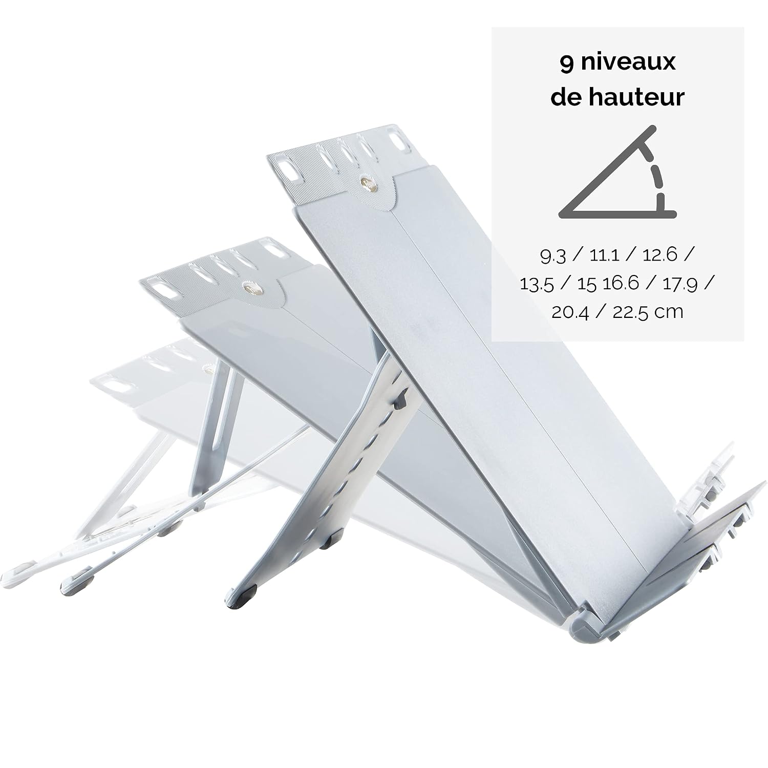 FELLOWES Booklift — Porte-livre chevalet réglable 9 hauteurs – Image 3